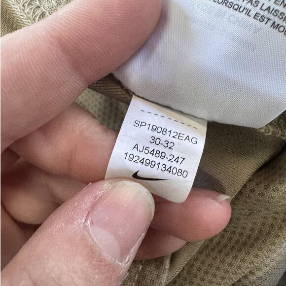 Nike Dri-FIT Golf Pants Mens 30x32 Khaki Flex Standard Fit Stretch AJ5489-247 - Picture 5 of 8